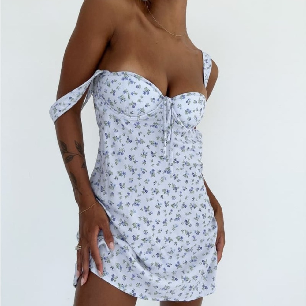 Rumored blue floral dress